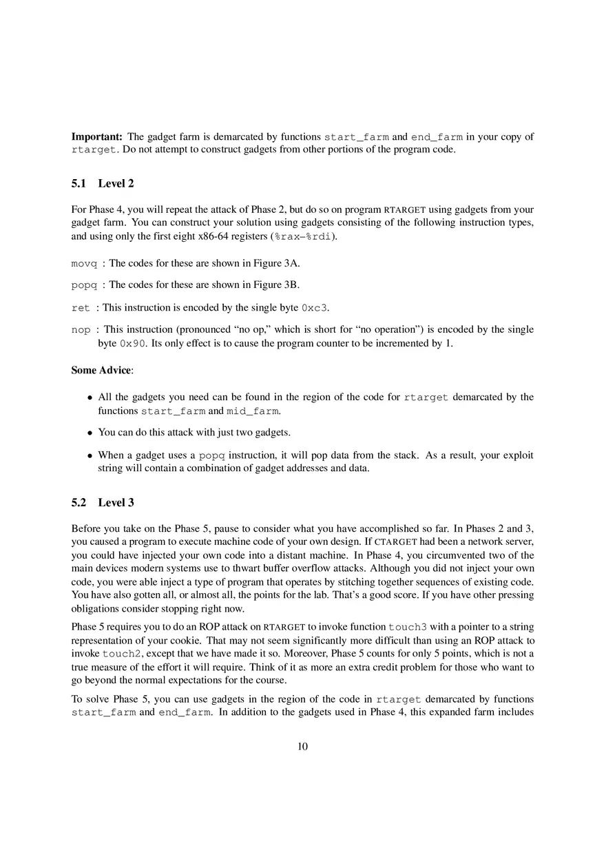 The Attack Lab Understanding Buffer Overflow Bugs - Page 14