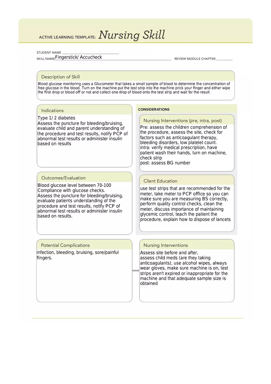 Fingerstick Accucheck - Page 1