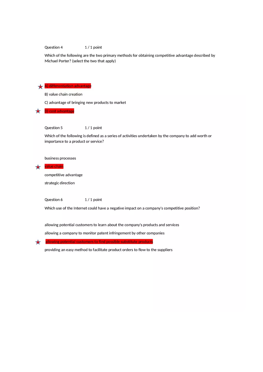 Quiz 1 Submission View - Page 2