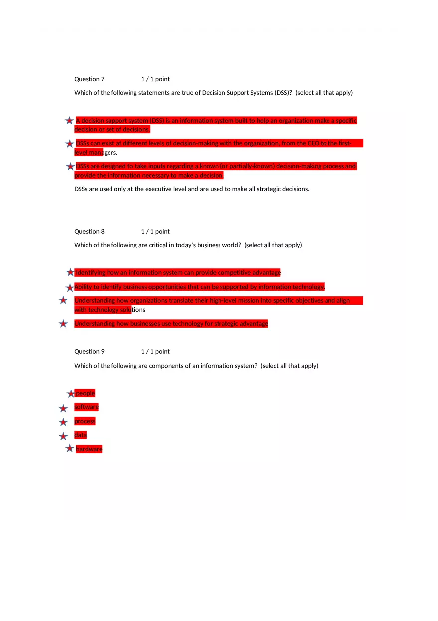 Quiz 1 Submission View - Page 3