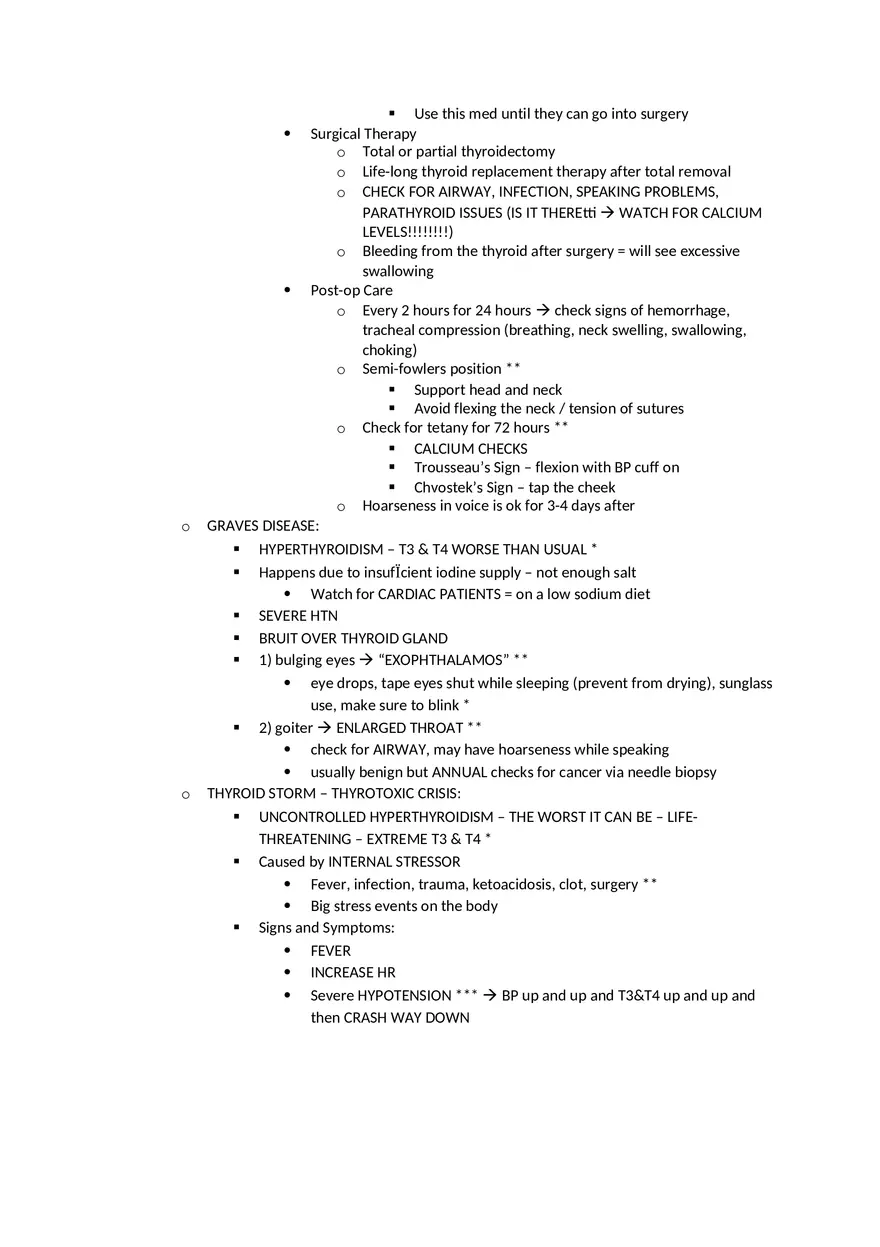 Adult Health HESI Study Guide Part 5 - Page 2