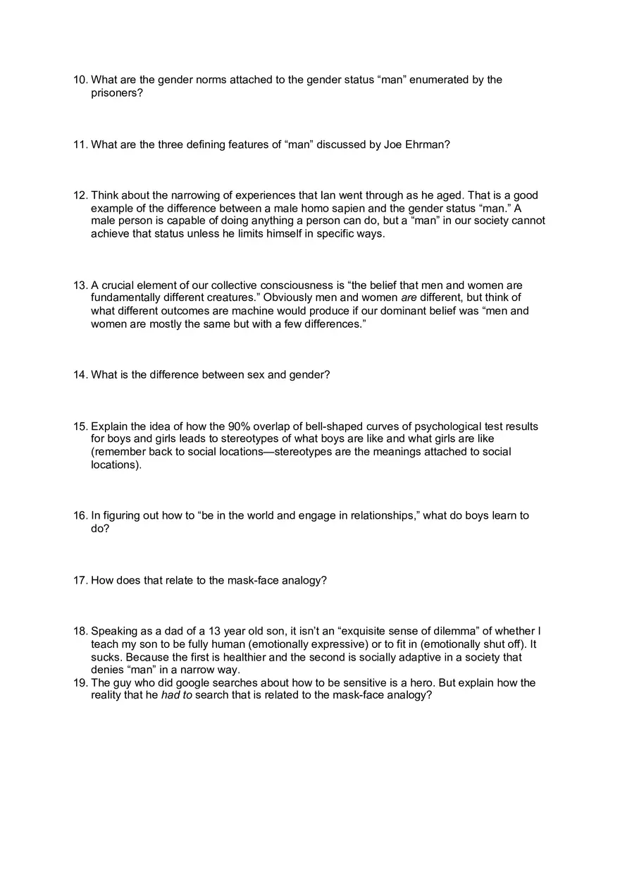 The Mask You Live in Study Guide - Page 2