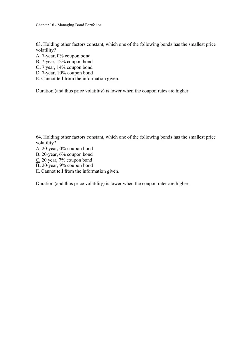 Managing Bond Portfolios Answer Key 4 - Page 2