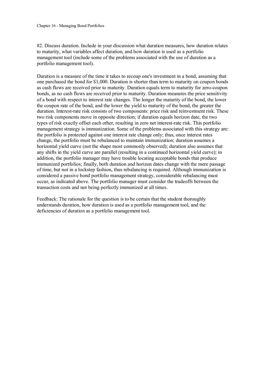 Managing Bond Portfolios Answer Key 4 - Page 3