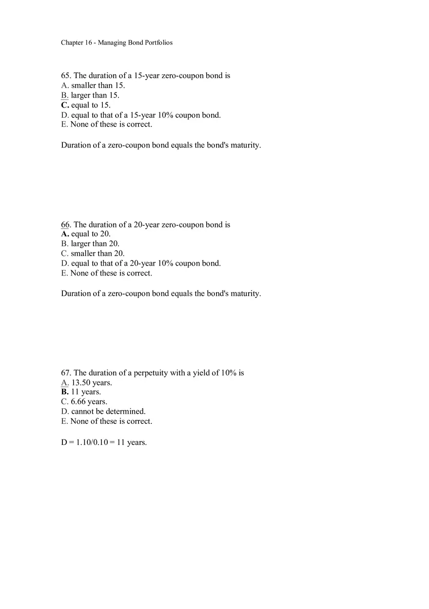 Managing Bond Portfolios Answer Key 4 - Page 6