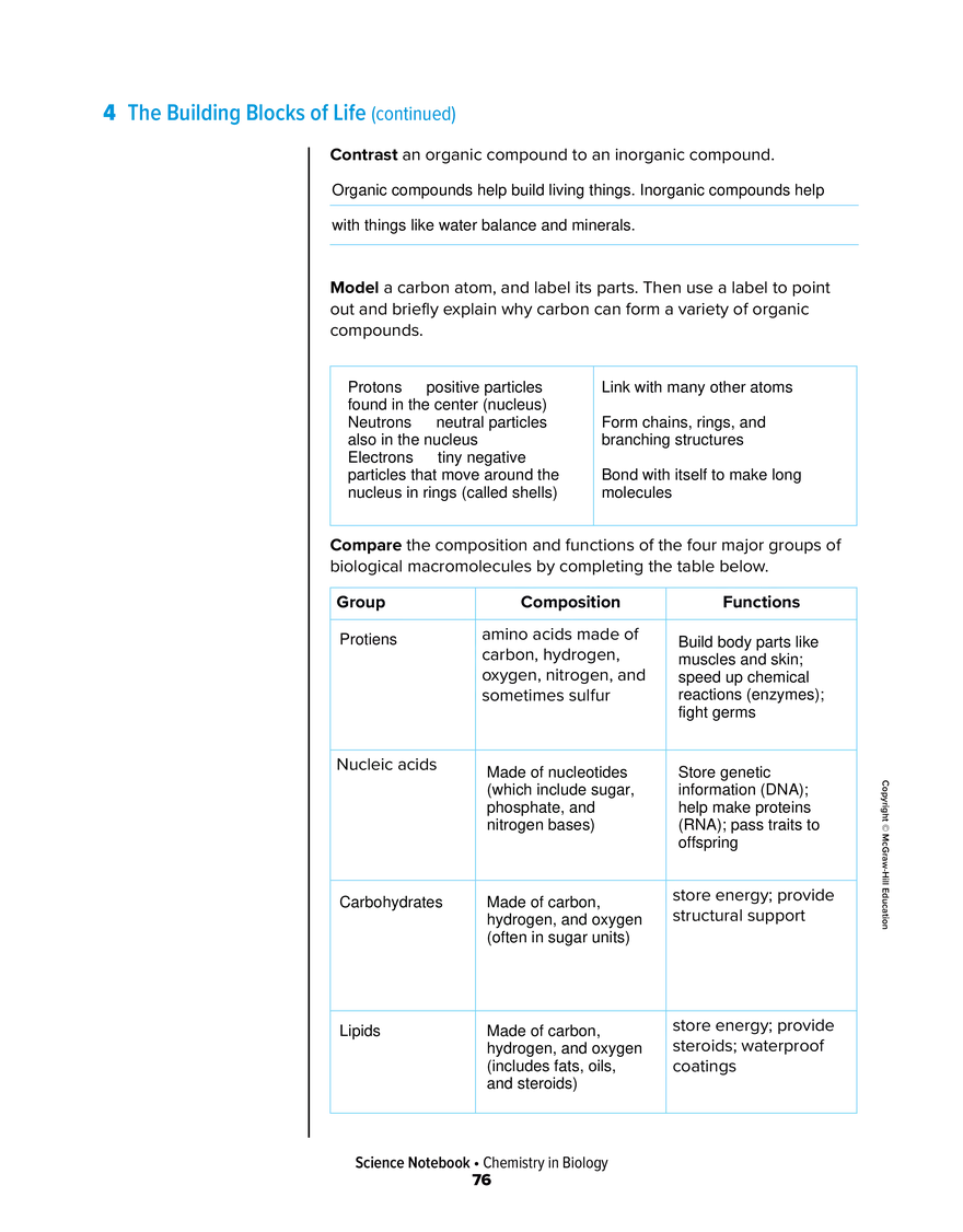 The Building Blocks of Life - Page 2