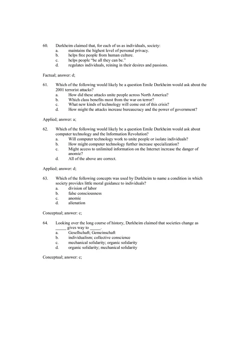 Chapter 4 - Society Answer Key 2 - Page 1