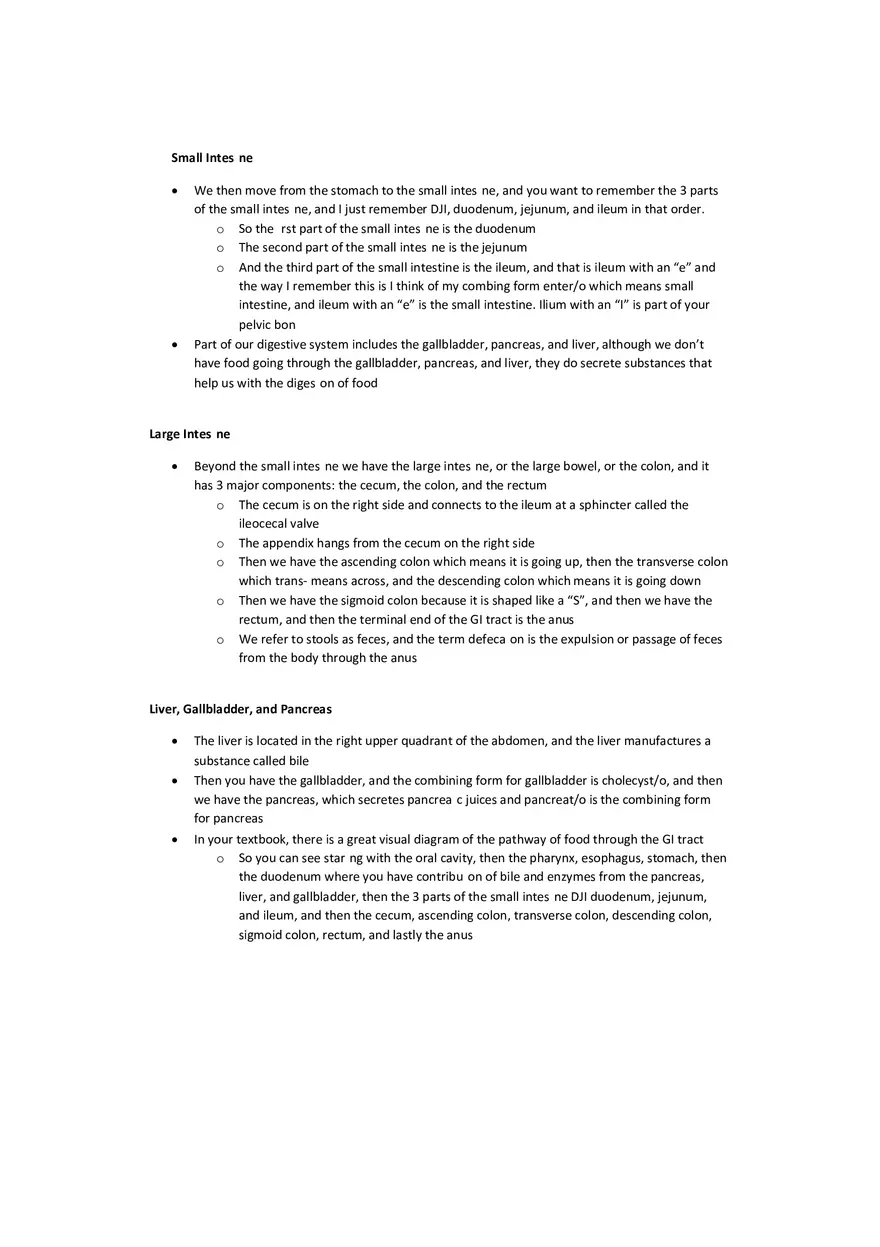 Chapter 5 Notes Digestive System - Page 3