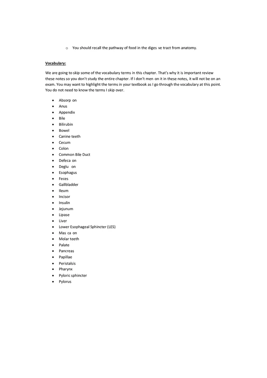 Chapter 5 Notes Digestive System - Page 4