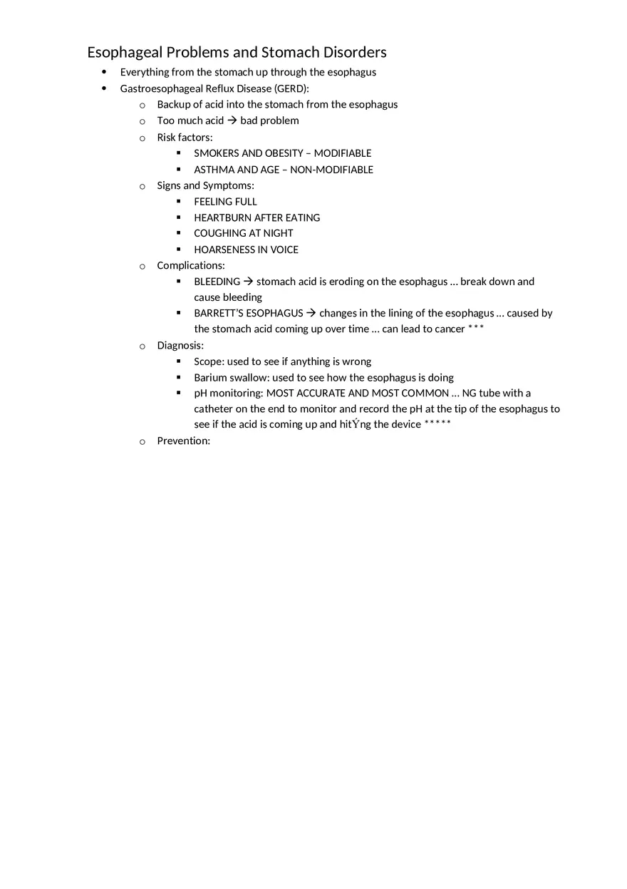 Adult Health HESI Study Guide Part 7 - Page 1