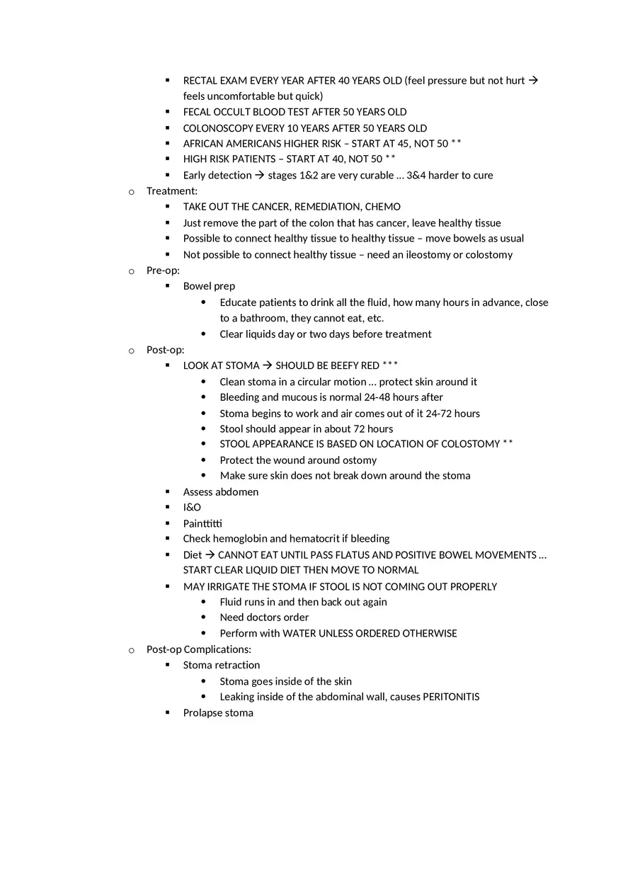 Adult Health HESI Study Guide Part 7 - Page 6