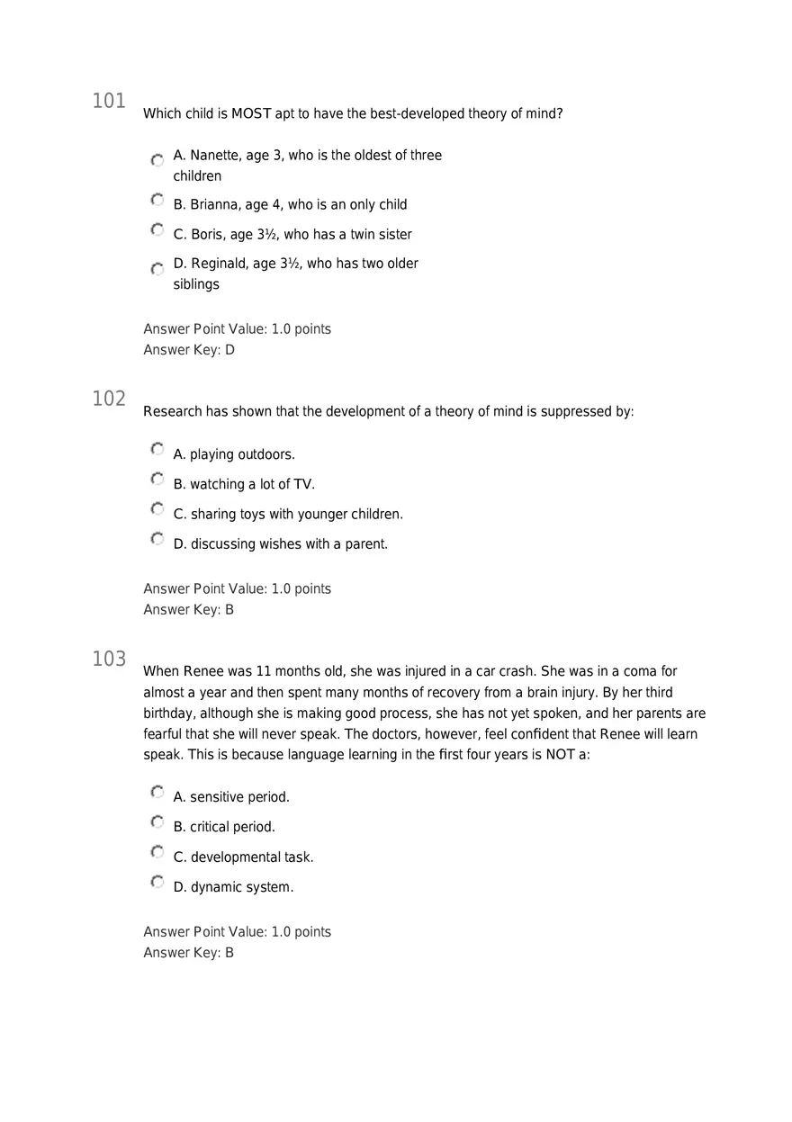 Early Childhood - Body and Mind Answers Part 4 - Page 8