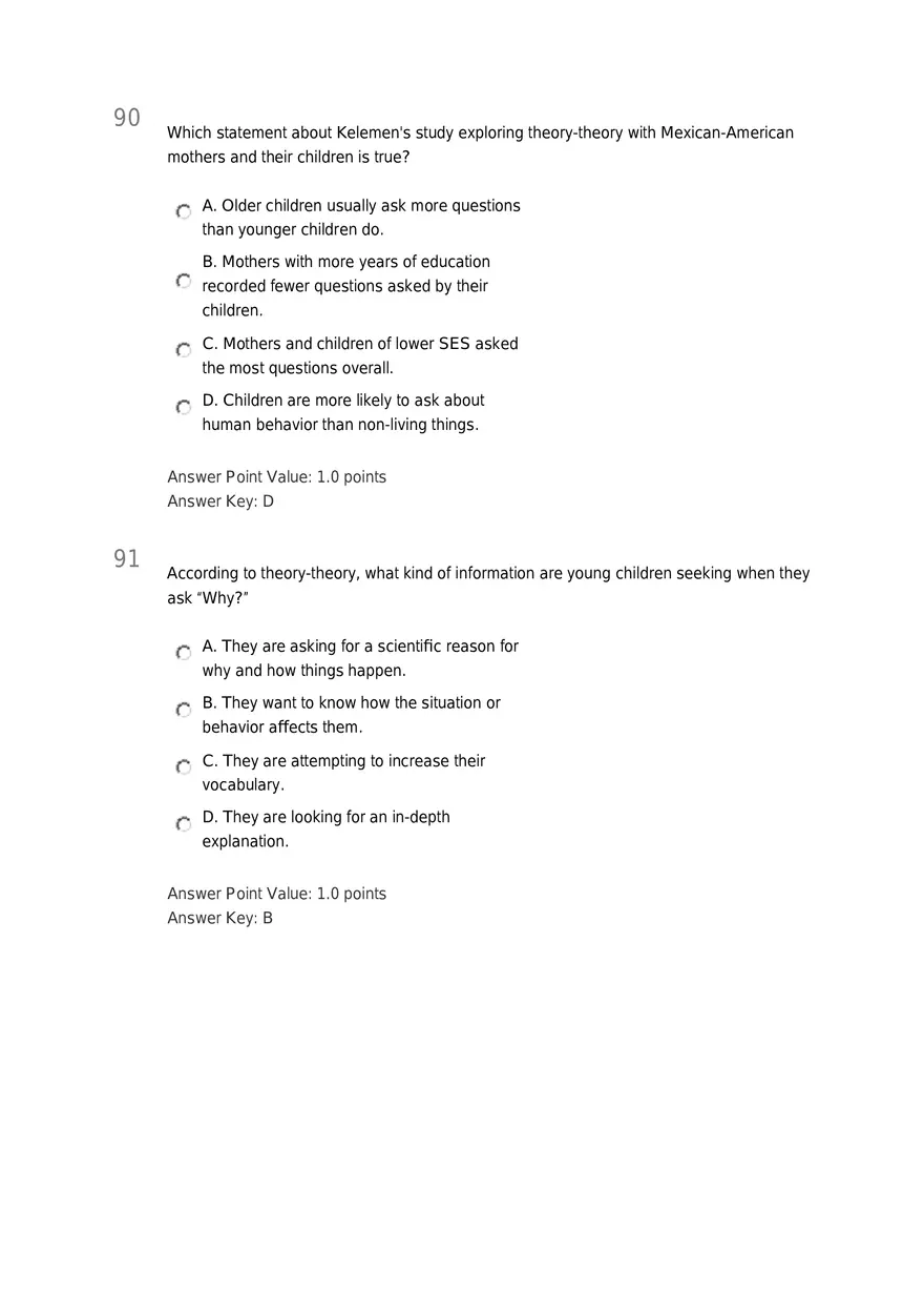 Early Childhood - Body and Mind Answers Part 4 - Page 4