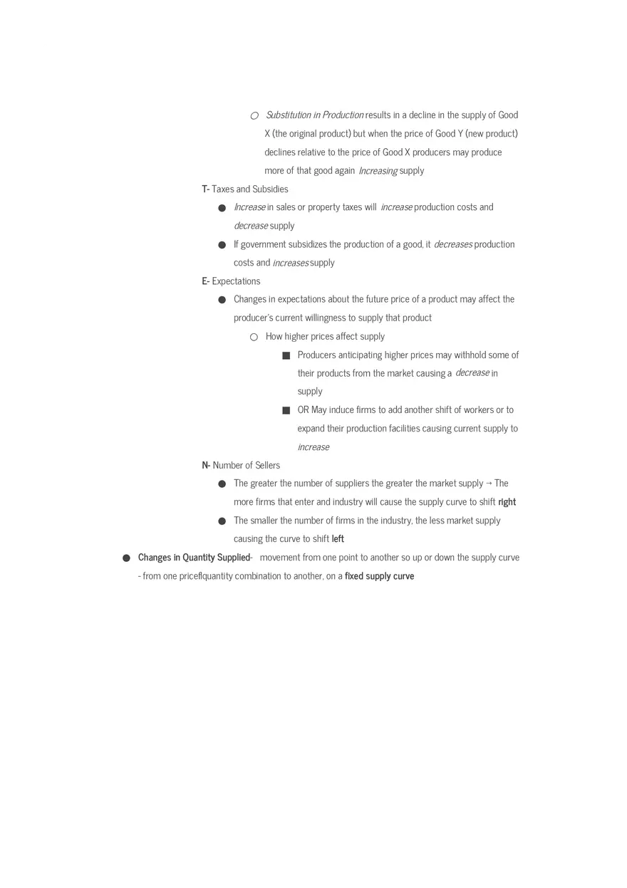 Microeconomics Final Exam Review Sheet Part 2 - Page 10