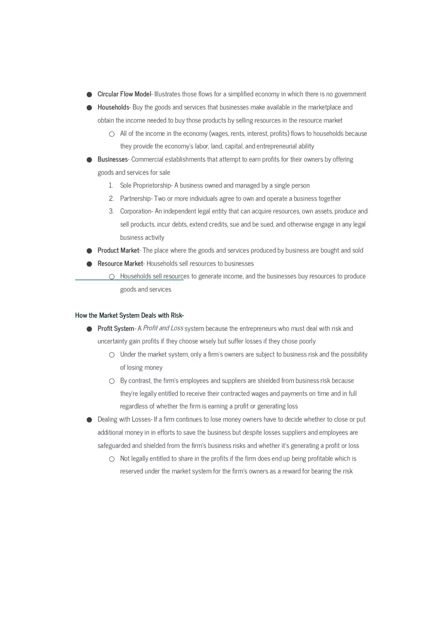 Microeconomics Final Exam Review Sheet Part 2 - Page 2