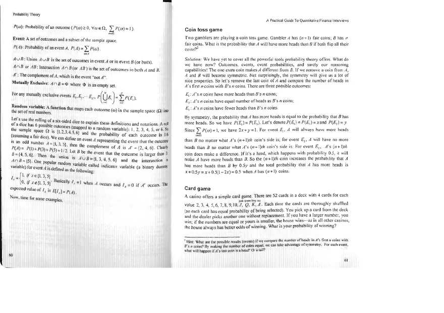 Practical Guide to Quantitative Finance Interviews Part 4 - Page 1