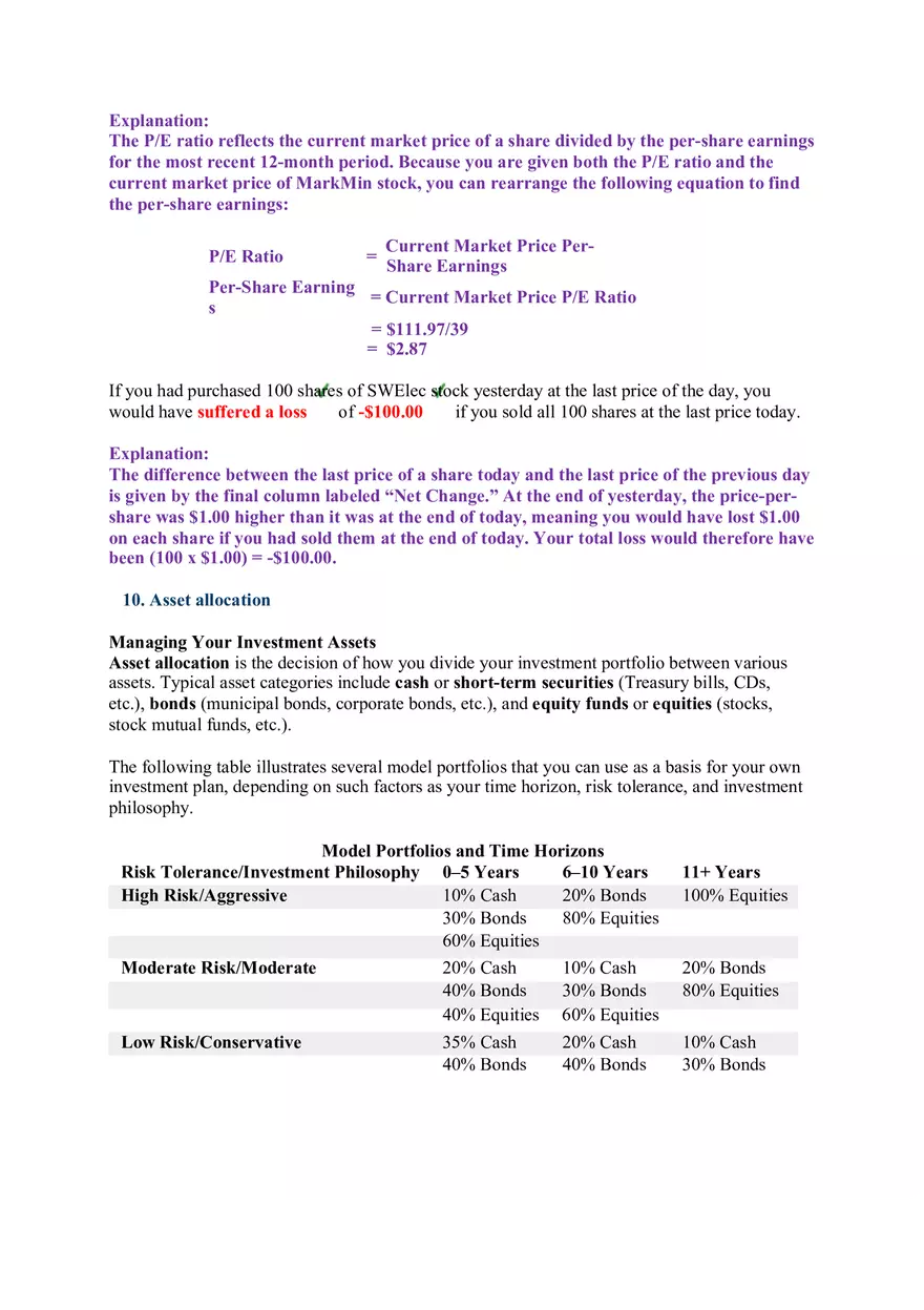 Vocabulary - Investment Planning Assignment - Page 8