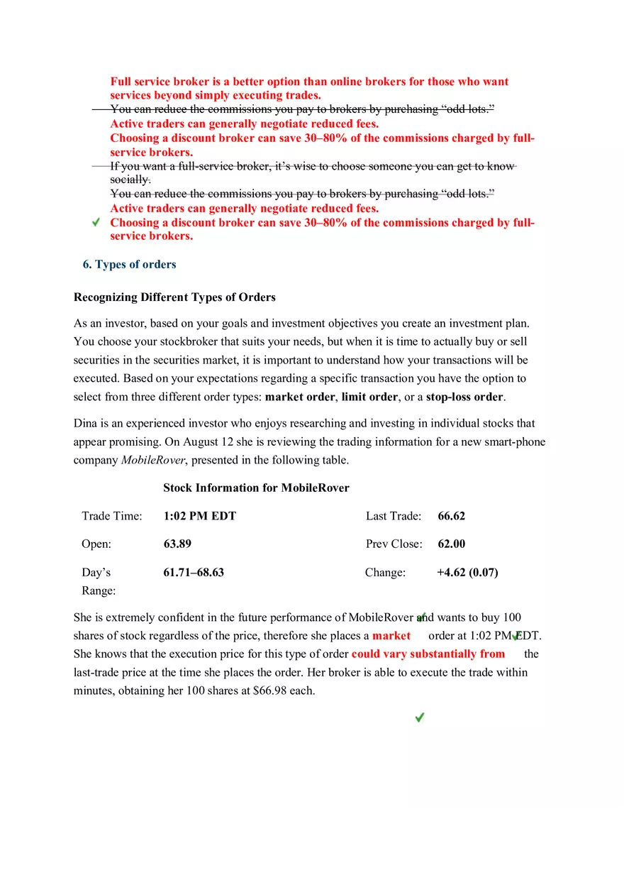 Vocabulary - Investment Planning Assignment - Page 4