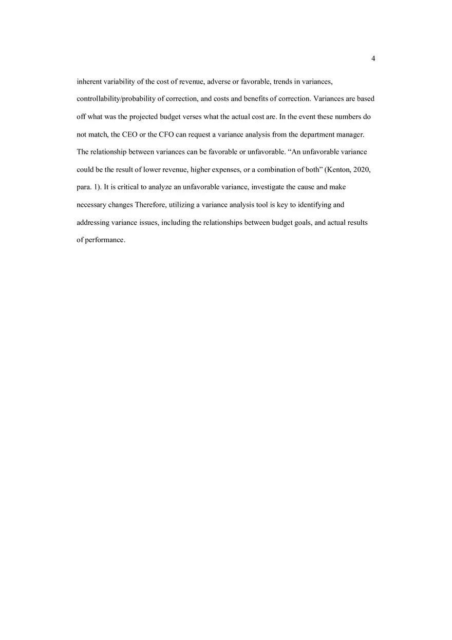 Variance Analysis - Page 4