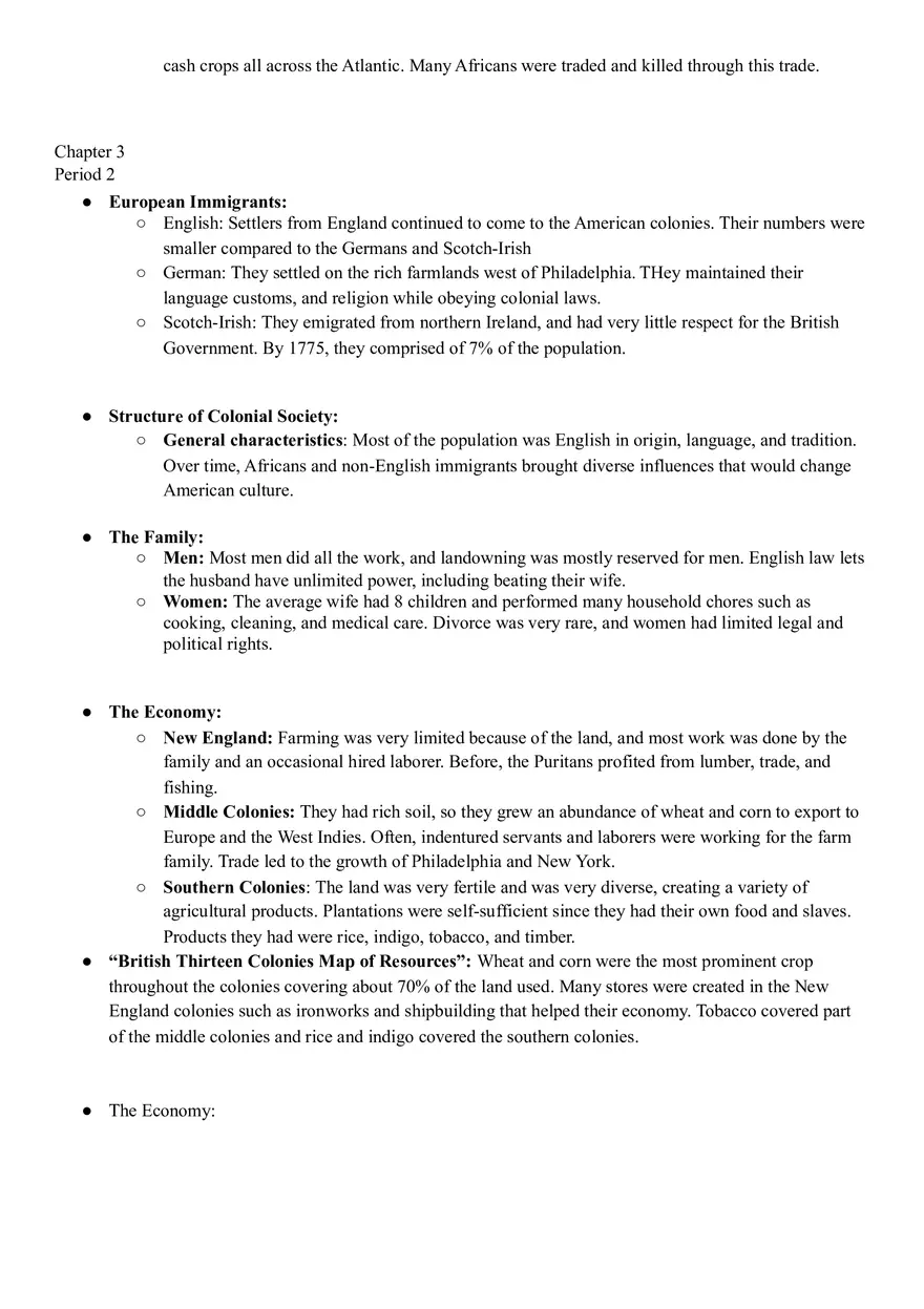 Colonial Period To 1865 Vocabulary - Page 4