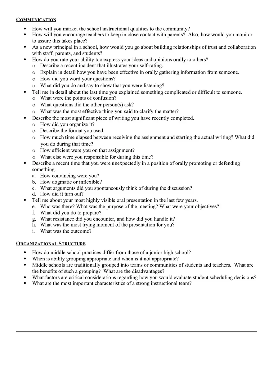 20 Principal Interview Questions 7 Pages - Page 4