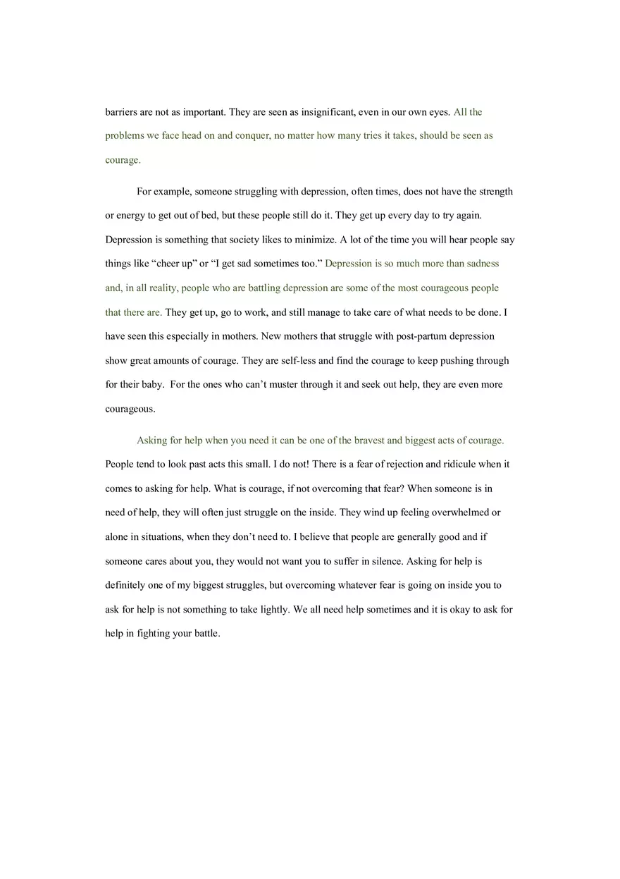Courage Essay - Page 2