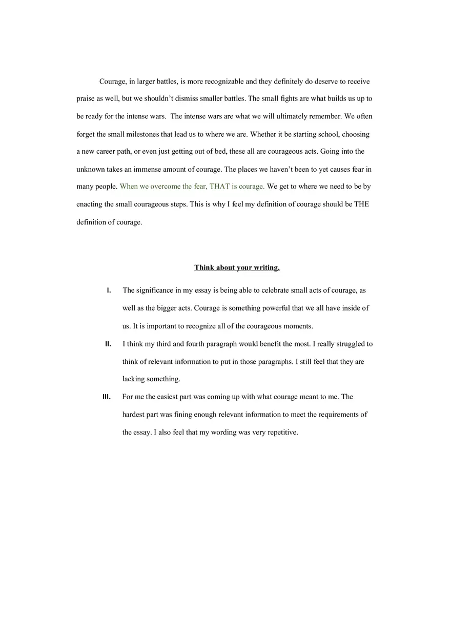 Courage Essay - Page 3