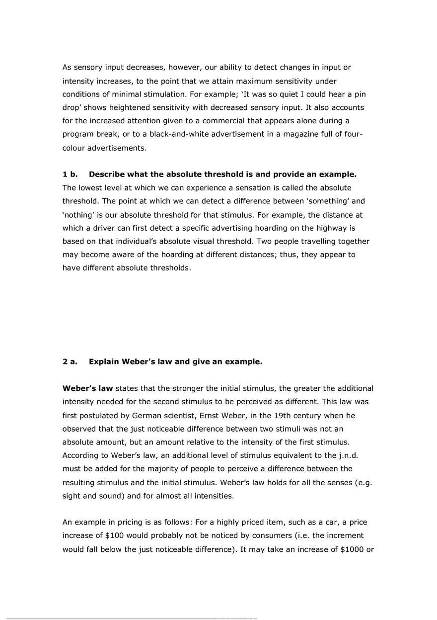 Consumer Perception Chapter 5 Answer Key (T or F) - Page 13