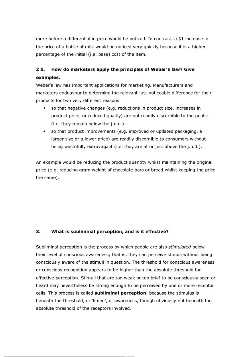 Consumer Perception Chapter 5 Answer Key (T or F) - Page 14