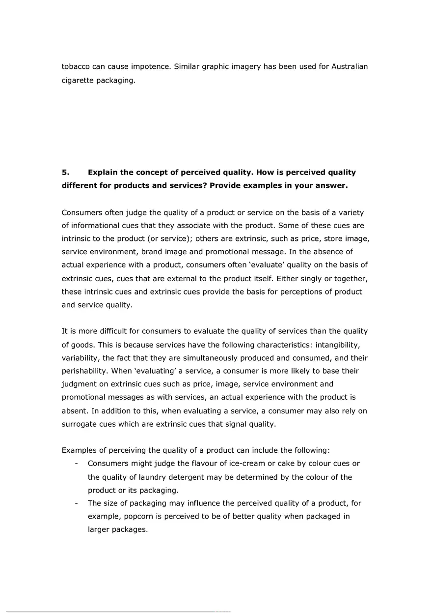 Consumer Perception Chapter 5 Answer Key (T or F) - Page 16