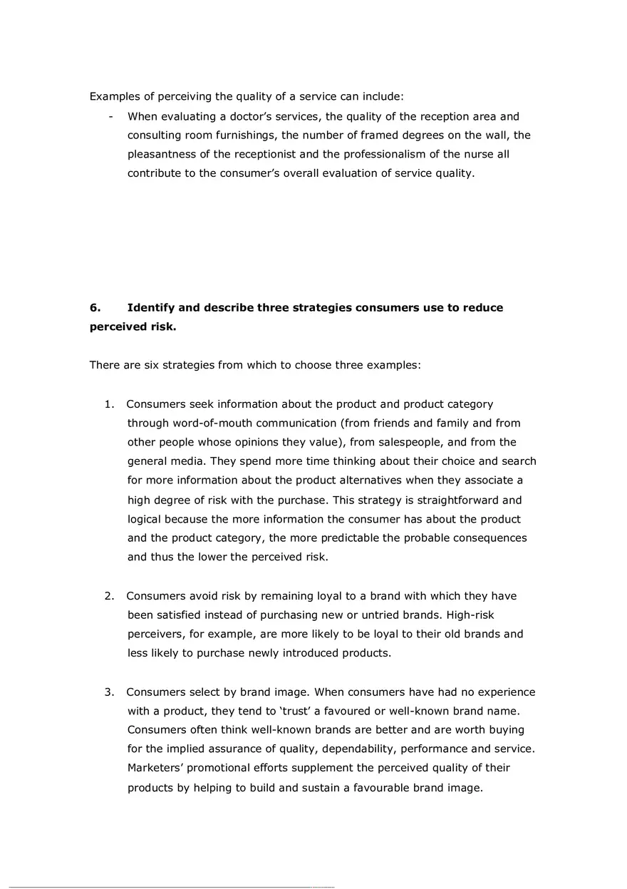 Consumer Perception Chapter 5 Answer Key (T or F) - Page 3