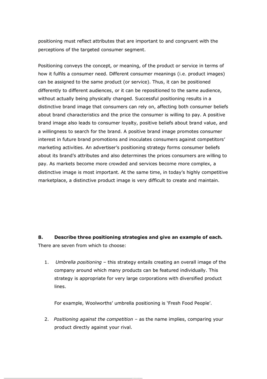 Consumer Perception Chapter 5 Answer Key (T or F) - Page 5