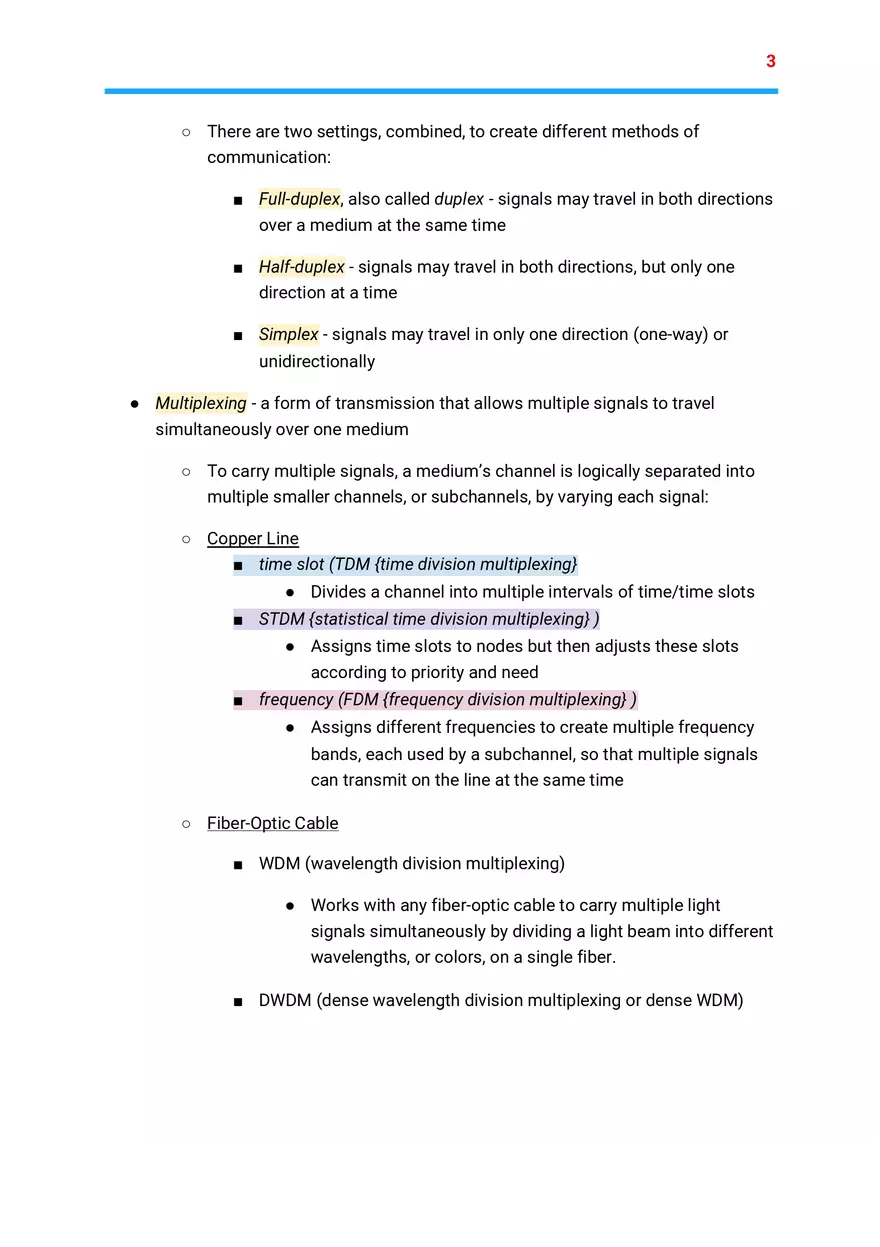 Networking+ Ch 5 Notes - Page 7