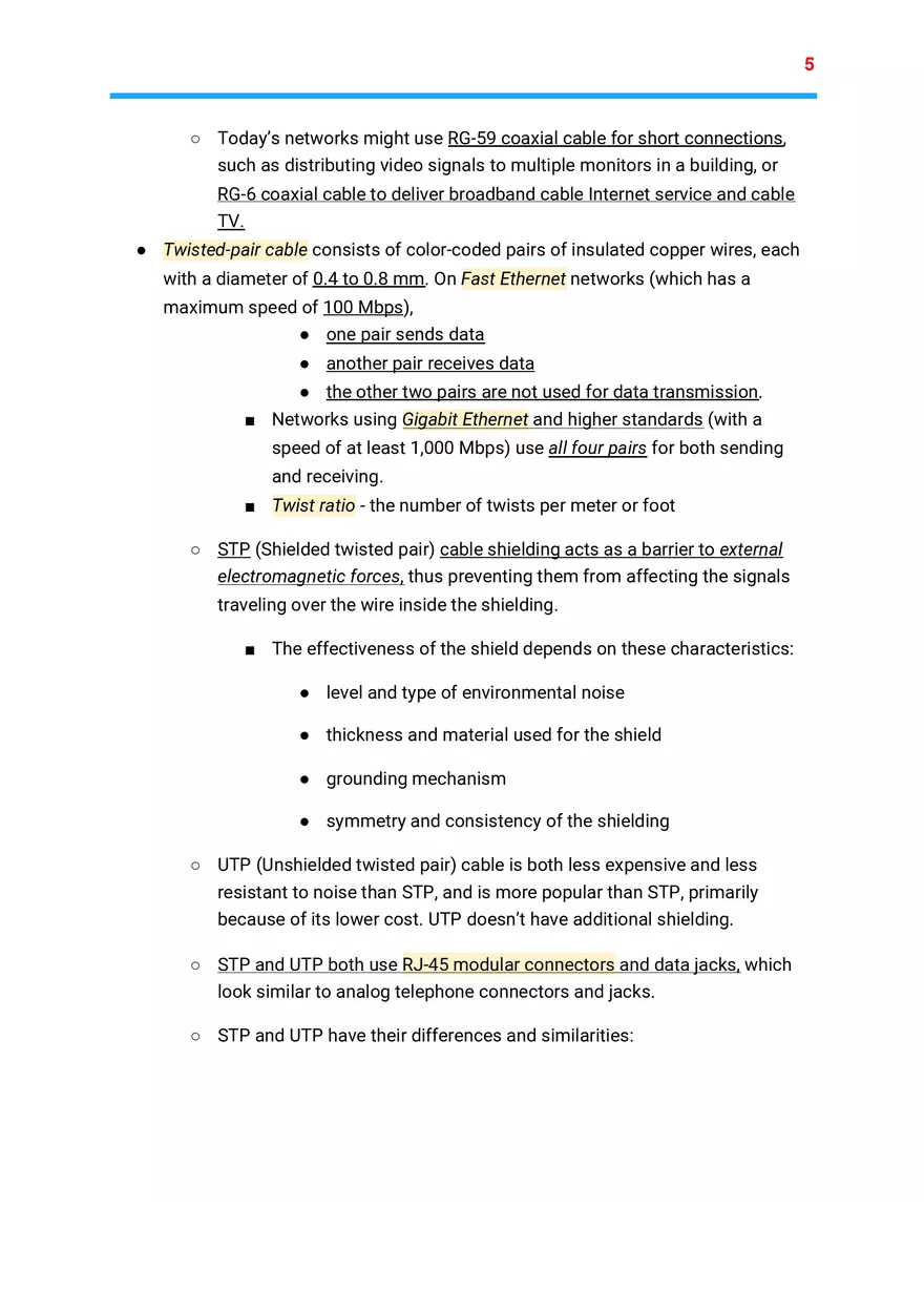 Networking+ Ch 5 Notes - Page 9