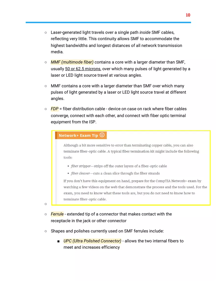 Networking+ Ch 5 Notes - Page 14