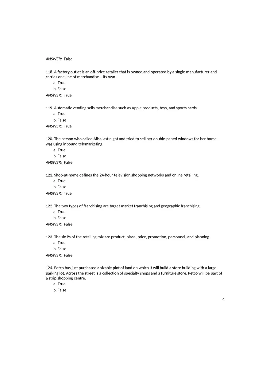 Chapter 15 Retailing Answer Key - Page 5