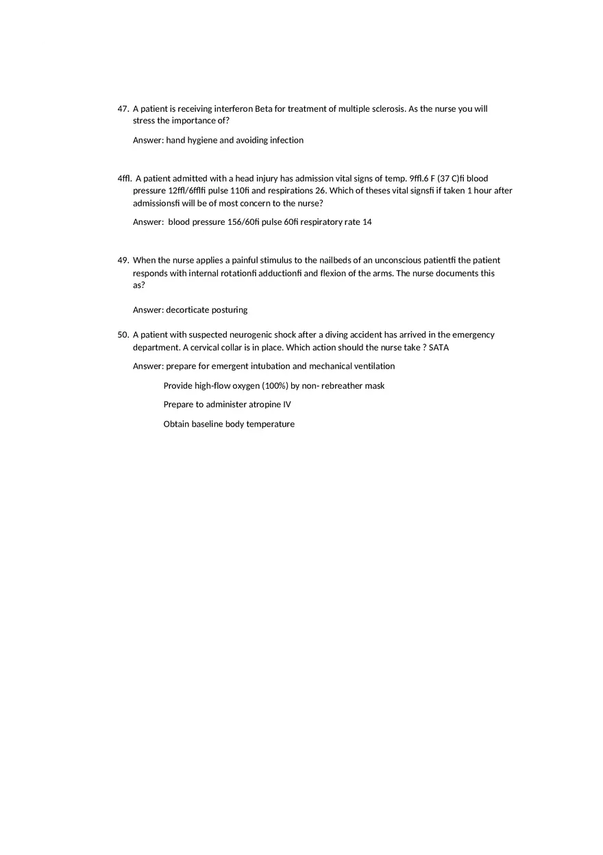 Neuro Exam Med Surg 3 - Page 7