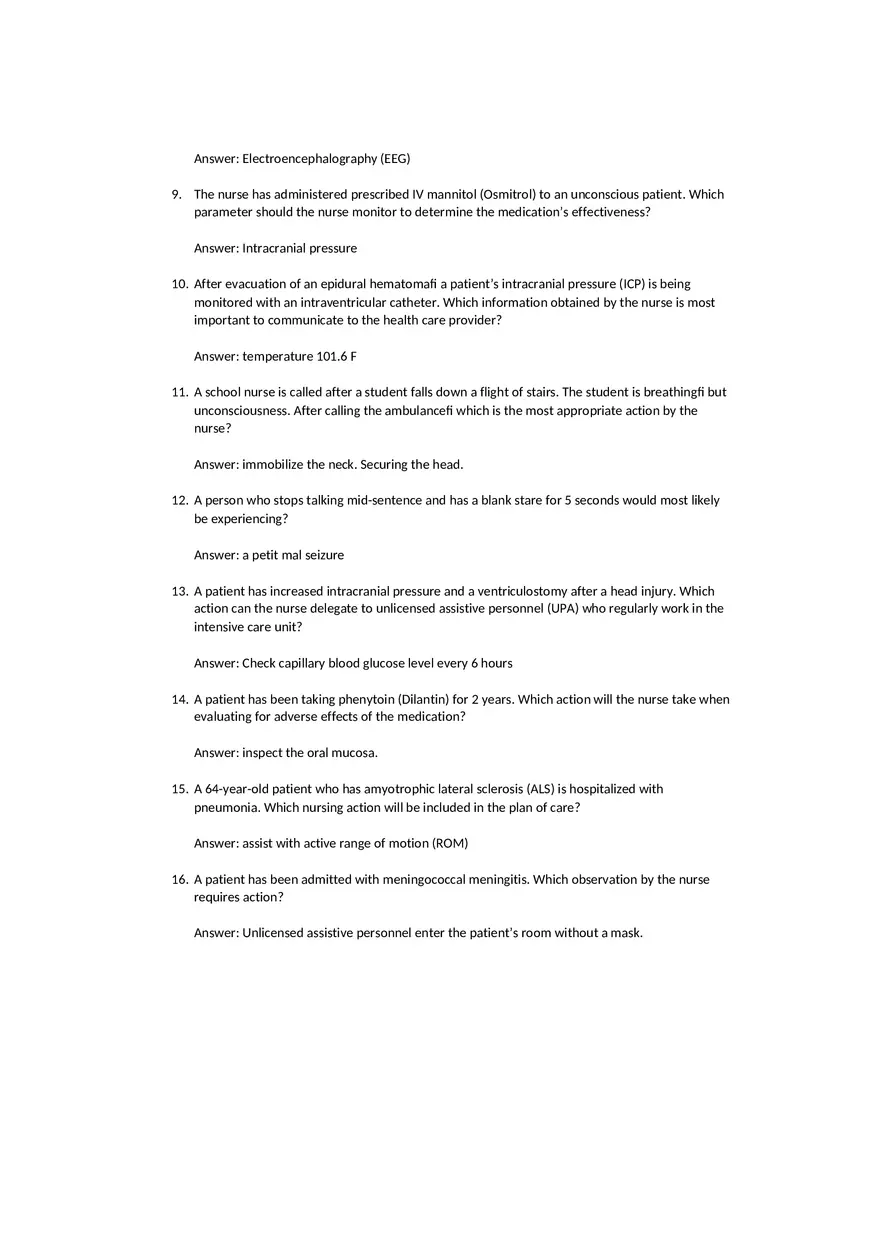 Neuro Exam Med Surg 3 - Page 2