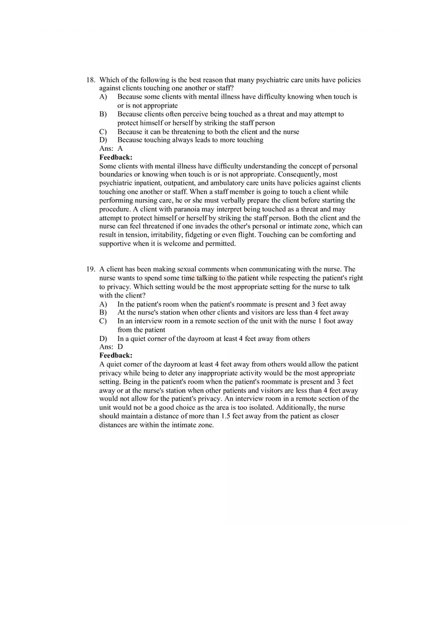 Therapeutic Communication with Feedback - Page 11