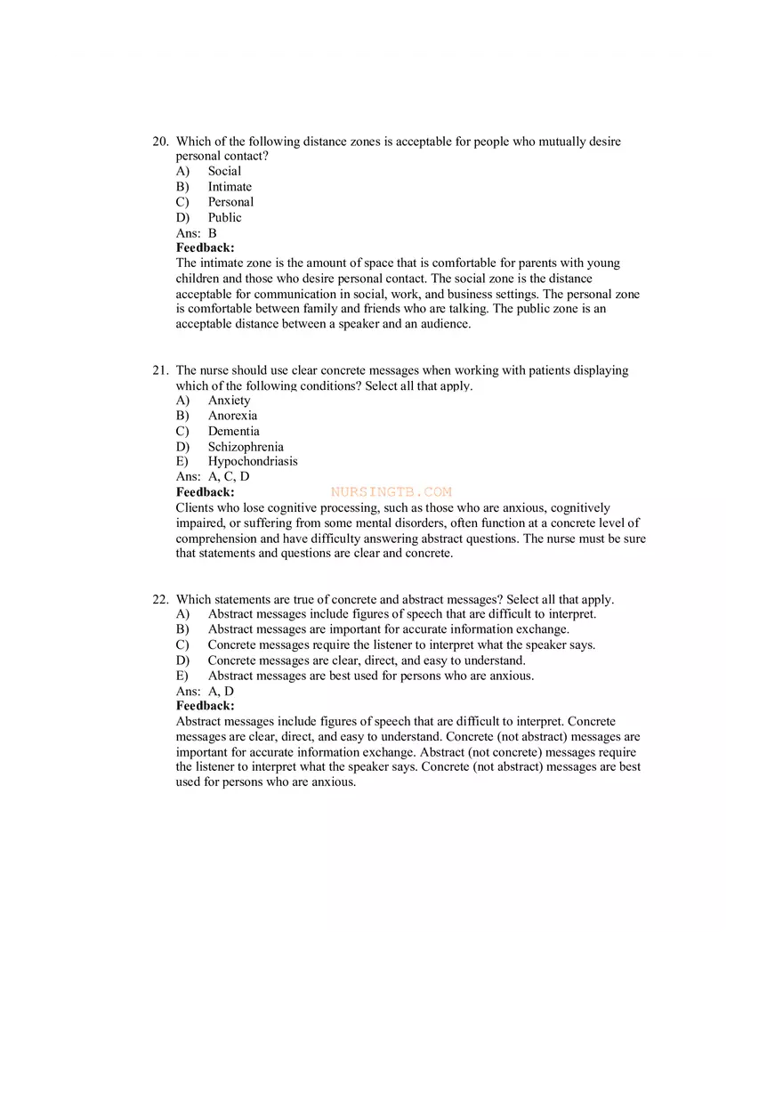 Therapeutic Communication with Feedback - Page 12