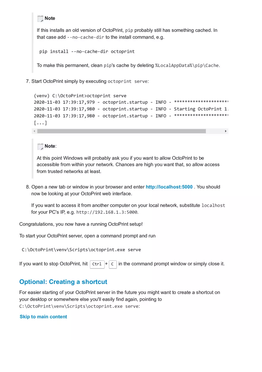 Setting Up Octo Print on Windows - Page 7