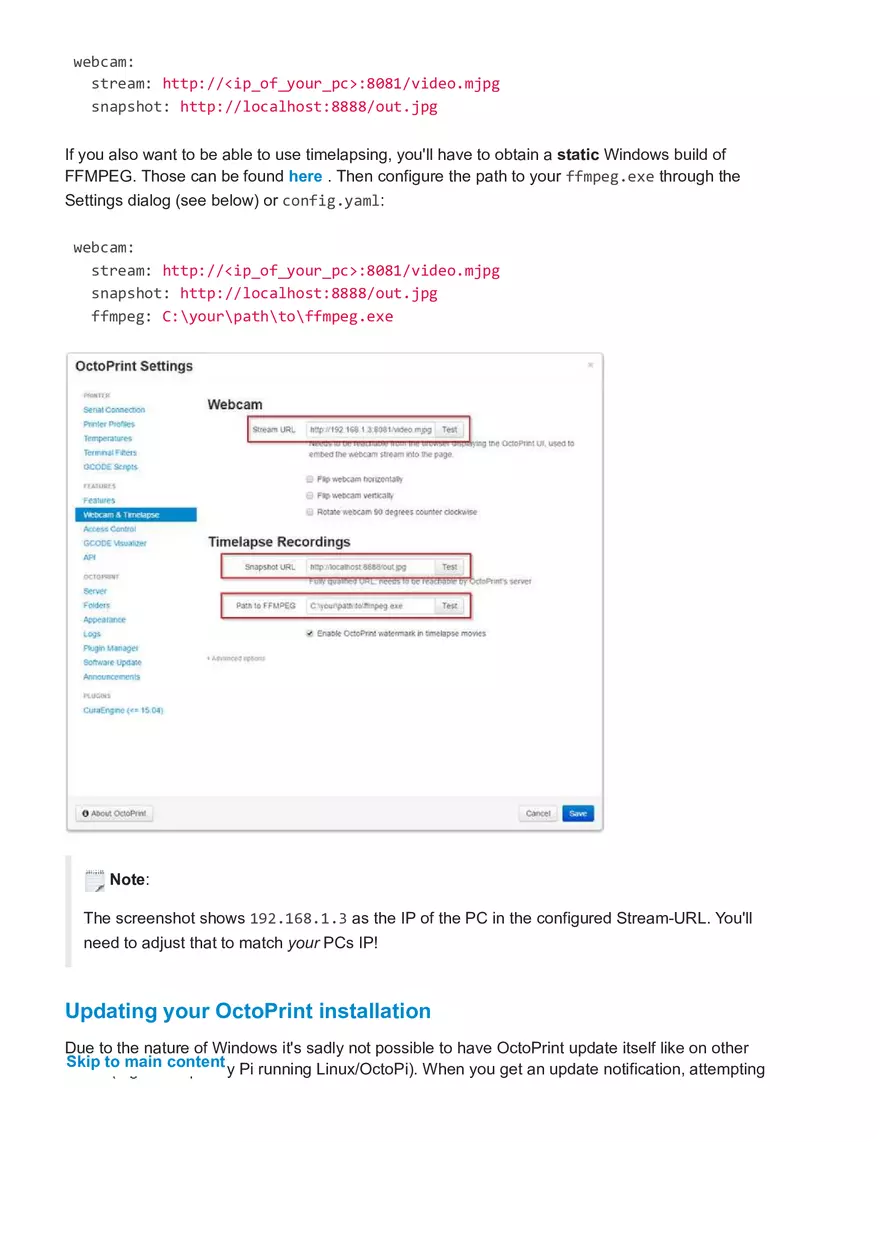 Setting Up Octo Print on Windows - Page 9