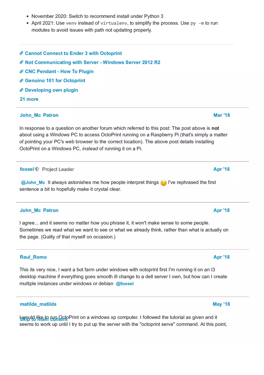 Setting Up Octo Print on Windows - Page 11