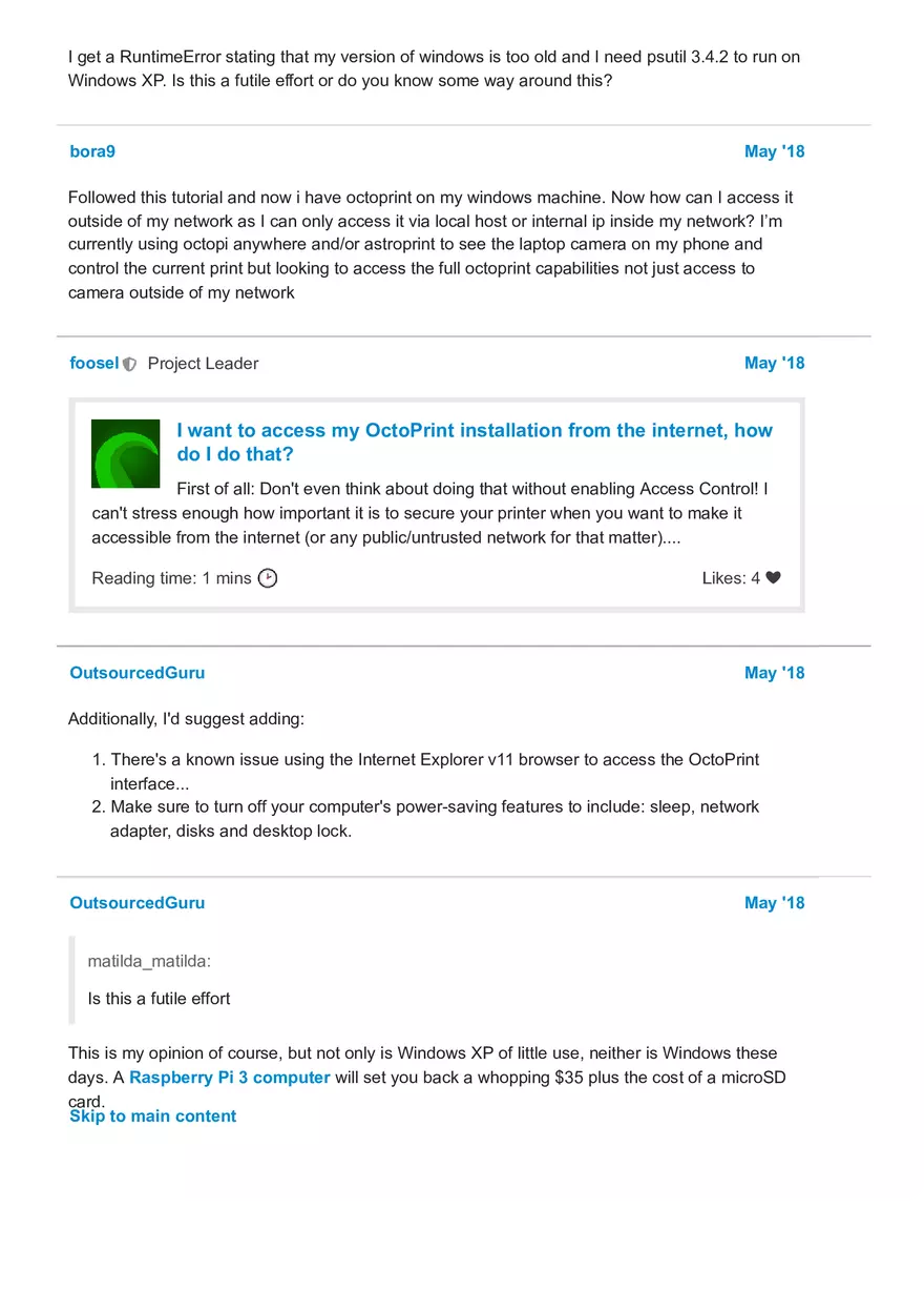 Setting Up Octo Print on Windows - Page 12