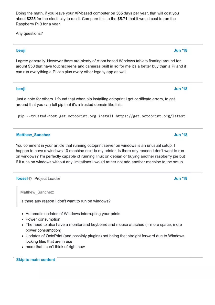Setting Up Octo Print on Windows - Page 13