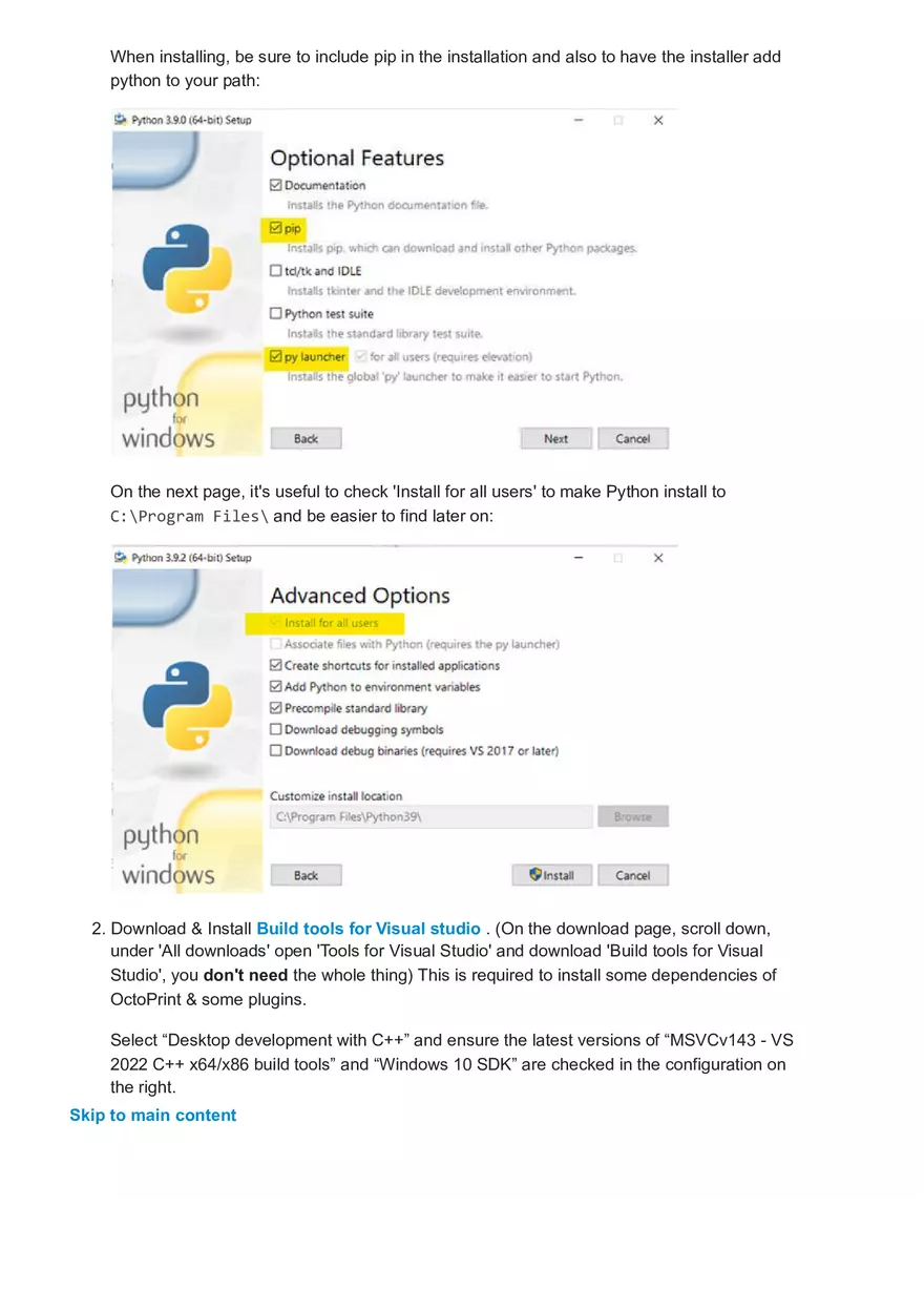 Setting Up Octo Print on Windows - Page 2