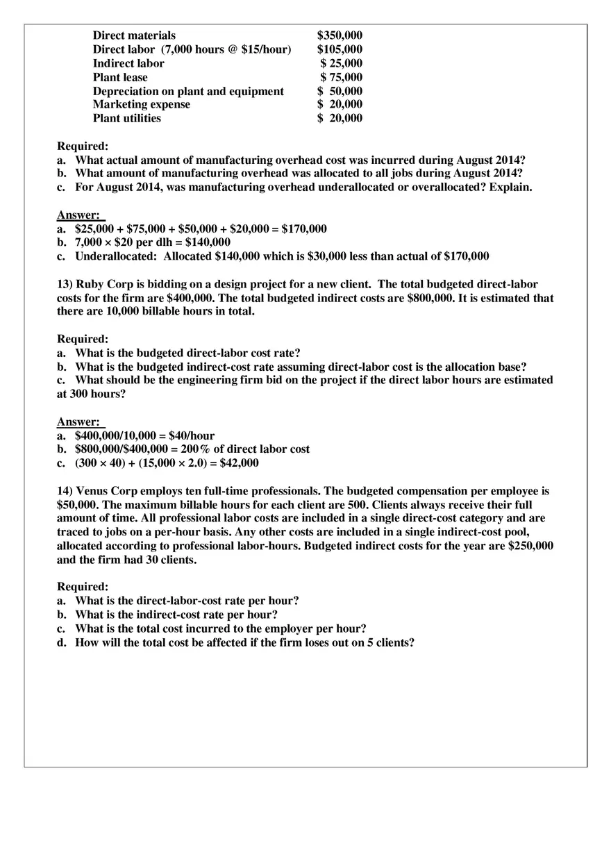 Chapter 4 Job Costing Answer Key Part 4 - Page 9