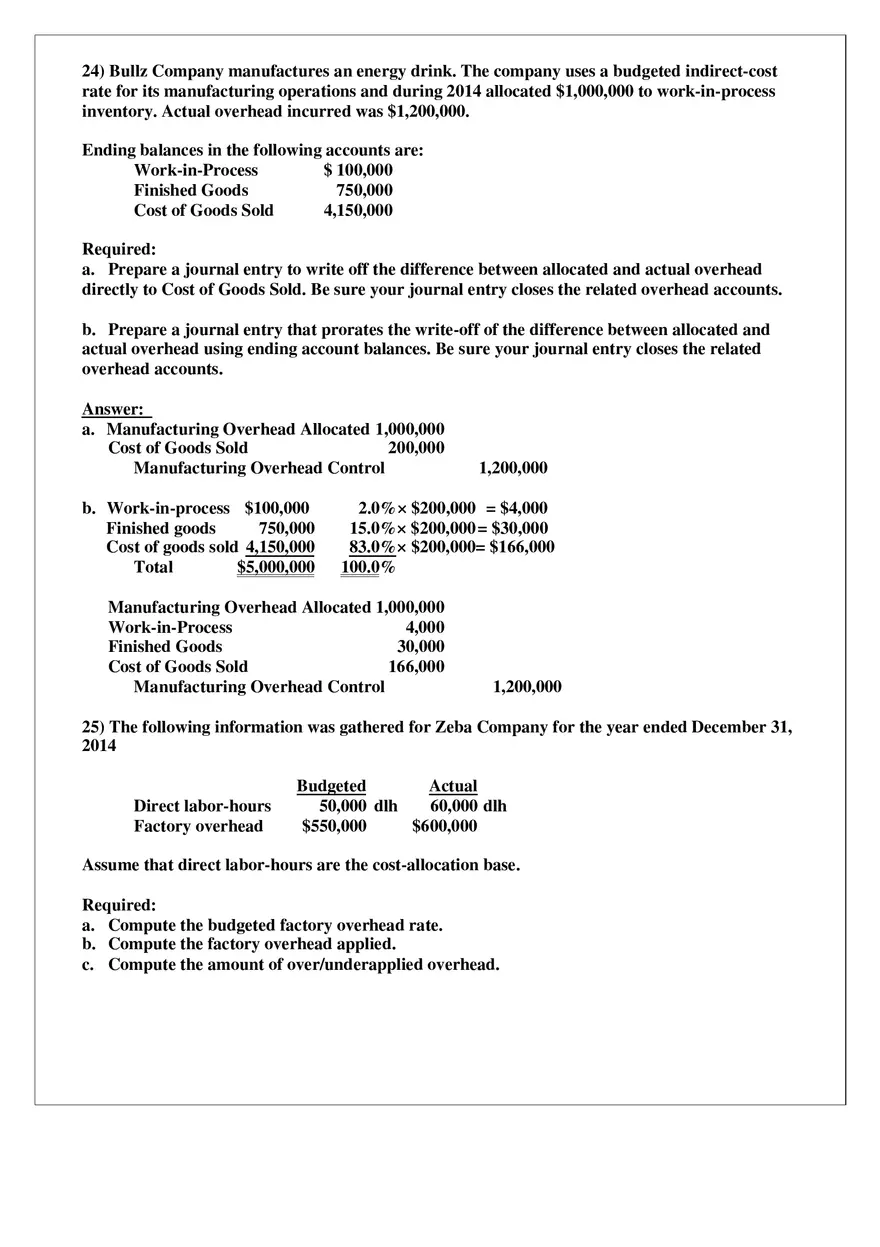 Chapter 4 Job Costing Answer Key Part 4 - Page 4