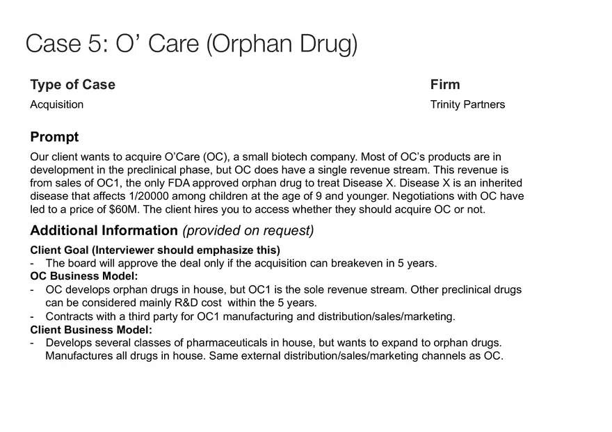 The Business of Venture Capital Case 5 - Page 1