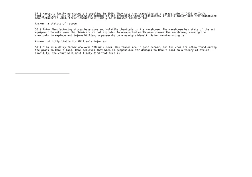 Legal Environment of Business 57-105 Answers - Page 1